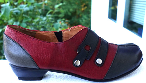 Fidji womens leather blue red - womens,