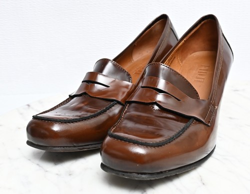 Fidji brown leather wedge - leather, heel
